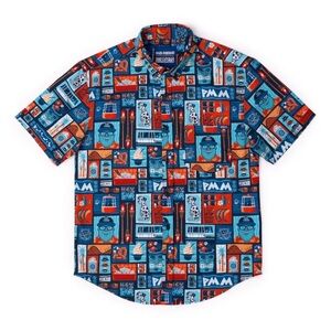 NEW PAGING MR. MORROW "HEY, FRIENDS" KUNUFLEX Short Sleeve Shirt RSVLTS XS
